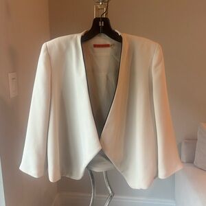 Alice + Olivia Cream Women's Jacket/Blazer